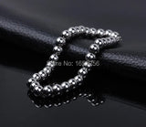 6mm Stainless Steel Ball Beads Bracelet 8.5'' Bling Jewelry