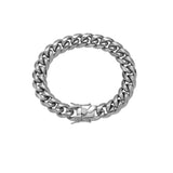 Stainless Steel Cuban Link Bracelet SB003 7-8 Inch