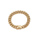 Stainless Steel Cuban Link Bracelet SB003 7-8 Inch