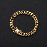 Stainless Steel Cuban Link Bracelet SB003 7-8 Inch