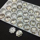 3700 Marguerite Lochrose (Foiled) Crystal AB&Clear Sew-on Stone