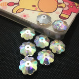 3700 Marguerite Lochrose (Foiled) Crystal AB&Clear Sew-on Stone
