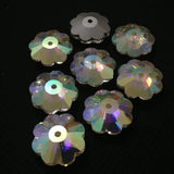 3700 Marguerite Lochrose (Foiled) Crystal AB&Clear Sew-on Stone