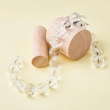 Faceted Glass Round Beads Clear for Jewelry Making