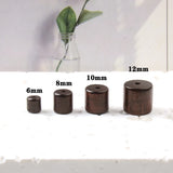 6mm/8mm/10mm/12mm Brown Red Cylinder Wooden Beads