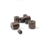 6mm/8mm/10mm/12mm Brown Red Cylinder Wooden Beads