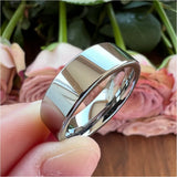 Tungsten Carbide Wedding Band High Polished Comfort Fit
