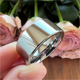 Tungsten Carbide Wedding Band High Polished Comfort Fit