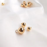 14K Plated Tiny Ball Charm Pendant for DIY Earring Necklaces