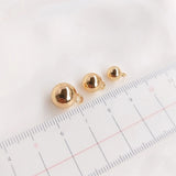 14K Plated Tiny Ball Charm Pendant for DIY Earring Necklaces