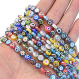 Evil Eye Oval Beads AB Eye Spacer Beads Jewelry Making DIY
