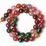 6mm 8mm 10mm Colorful Agate Stone Beads Round Loose Beads For Jewelry Making