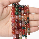 6mm 8mm 10mm Colorful Agate Stone Beads Round Loose Beads For Jewelry Making