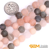 6mm 8mm 10mm Frosted Round Multicolor Moonstone Beads