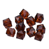 Mixed Transparent Acrylic Cube Beads for Jewelry Making