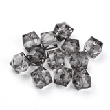 Mixed Transparent Acrylic Cube Beads for Jewelry Making
