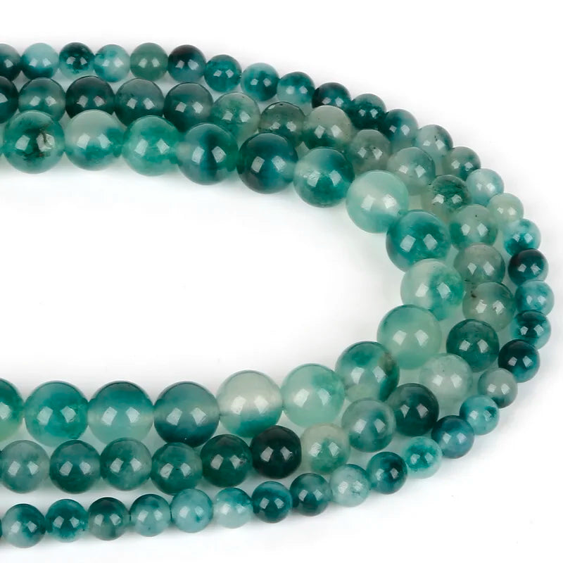 Natural Stone Jaded Bead Round Loose Beads for Jewelry Making DIY