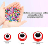 Oval Evil Eye Resin Spacer Beads - DIY Earring Bracelet Making