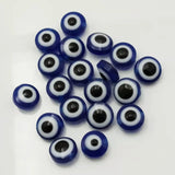 Oval Evil Eye Resin Spacer Beads - DIY Earring Bracelet Making