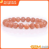 Orange Sunstone Chakra Beads Bracelets for Women