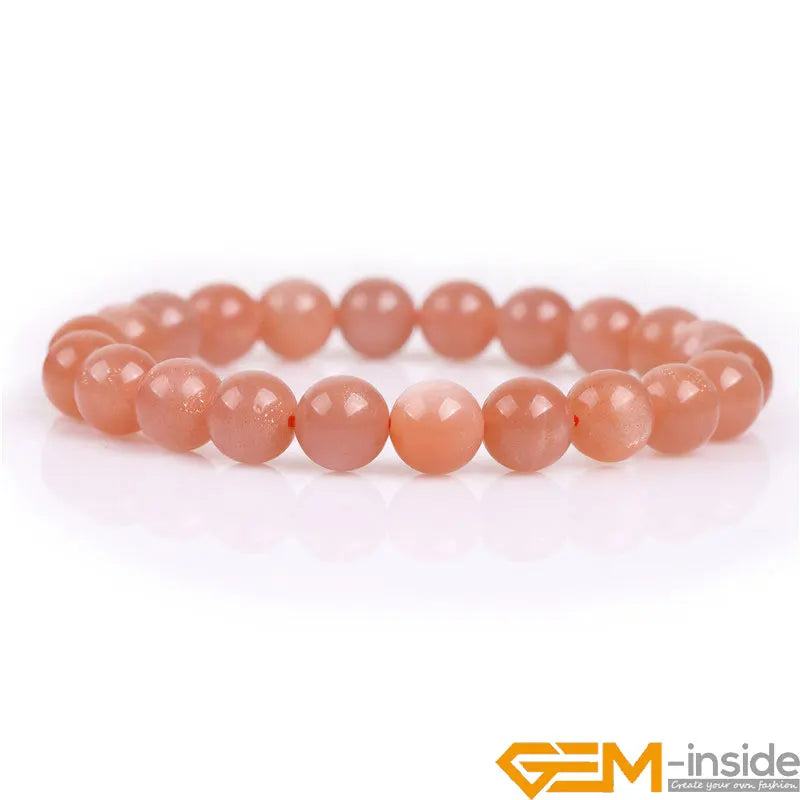 Orange Sunstone Chakra Beads Bracelets for Women