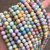 Natural Alashan Rainbow Agates Stone Beads for Jewelry Making 15''