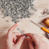 30pcs Copper Metal Silver Cross Spacer Beads for Jewelry Making