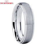 6mm 8mm Tungsten Carbide Wedding Band Rings Comfort Fit
