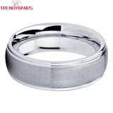 6mm 8mm Tungsten Carbide Wedding Band Rings Comfort Fit