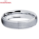 6mm 8mm Tungsten Carbide Wedding Band Rings Comfort Fit