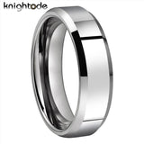 6mm 8mm Tungsten Carbide Wedding Band Men Women Gift Ring
