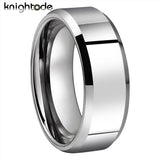 6mm 8mm Tungsten Carbide Wedding Band Men Women Gift Ring