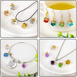 6mm 8mm Crystal Glass Square Cut Beads No Hole Flatback