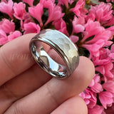 6mm 8mm Tungsten Carbide Wedding Band Comfort Fit