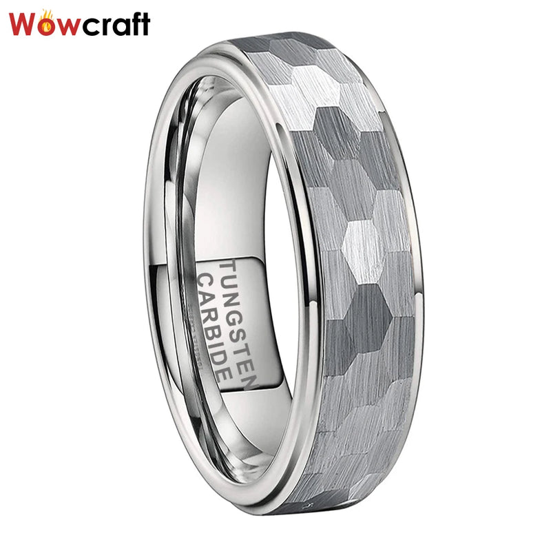 6mm 8mm Tungsten Carbide Wedding Band Comfort Fit