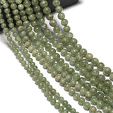 6-8mm Brazil Green Apatite Stone Beads Round Loose Garnet Beads 15''