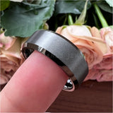 Gunmetal Tungsten Wedding Ring Band for Men Women