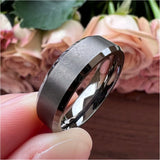Gunmetal Tungsten Wedding Ring Band for Men Women