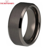 Gunmetal Tungsten Wedding Ring Band for Men Women