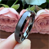 Gunmetal Tungsten Wedding Ring Band for Men Women