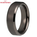 Gunmetal Tungsten Wedding Ring Band for Men Women