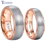 6mm 8mm Tungsten Carbide Ring Brushed Wedding Band Dailylife Gift