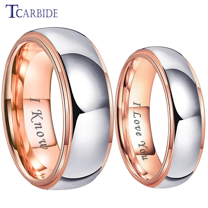 6mm 8mm Tungsten Carbide Ring Brushed Wedding Band Dailylife Gift