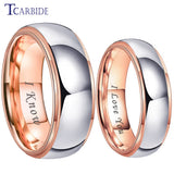 6mm 8mm Tungsten Carbide Ring Brushed Wedding Band Dailylife Gift
