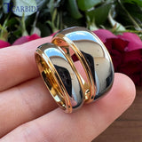 6mm 8mm Tungsten Carbide Ring Brushed Wedding Band Dailylife Gift