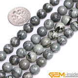 6mm 8mm Gray Jasper Beads Natural Stone DIY Loose Beads 15 Inch