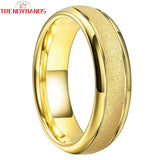 Sandblasted Tungsten Carbide Engagement Ring Wedding Band Men Women Comfort Fit