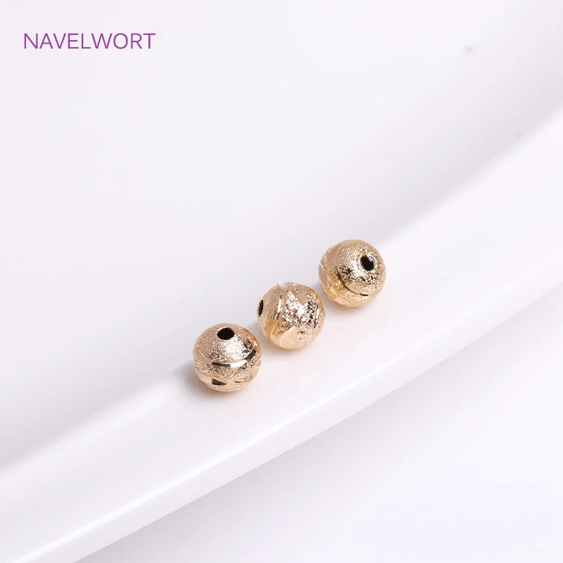 6mm/8mm Spacer Beads Round Beads Plated for DIY Jewellery Making
