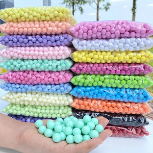 6mm 8mm Spring Acrylic Nonporous Beads DIY Beaded Round Candy Look