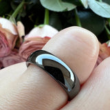 Tungsten Carbide Wedding Band Polished Comfort Fit